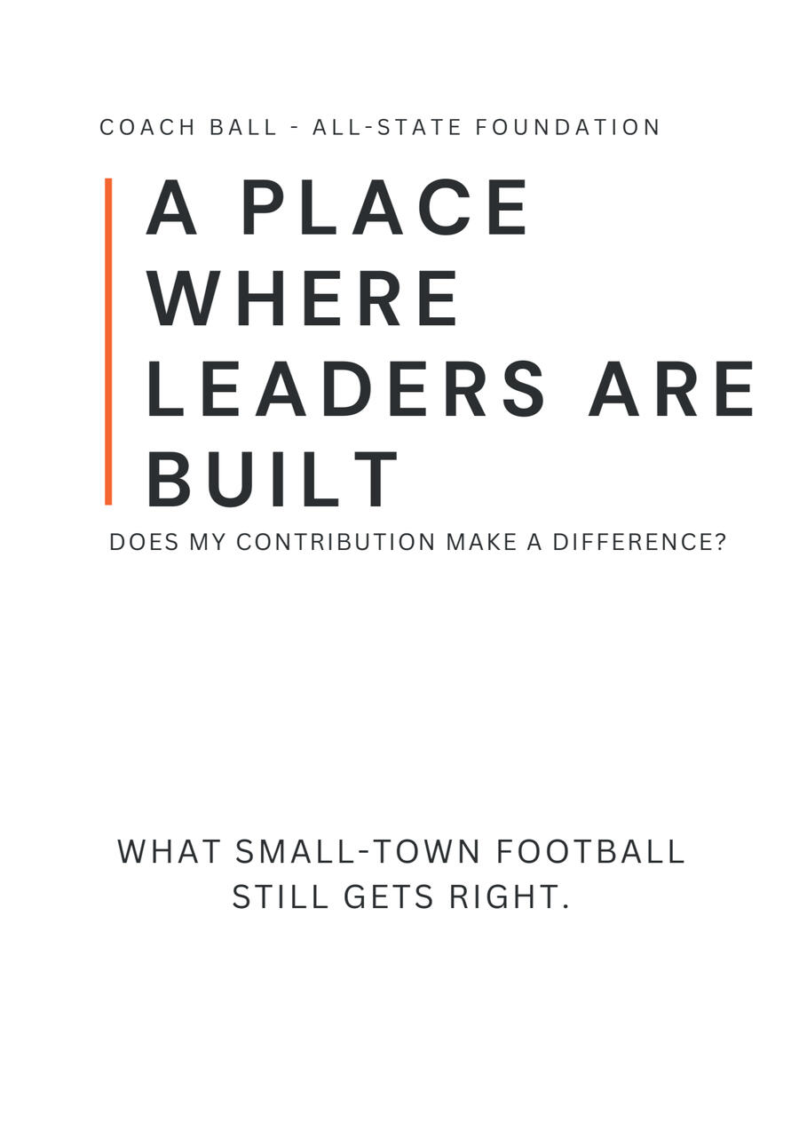 A Place Where Leaders are Built Book Cover